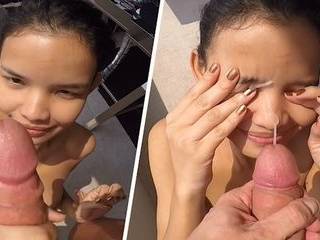 Смотреть порно сосет член